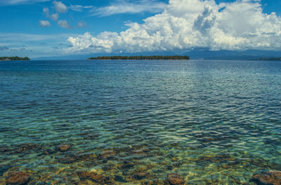 Scenic view of sea against sky