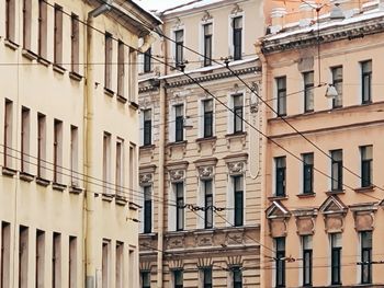 Low angle view of buildings in city