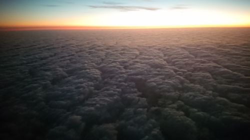 Scenic view of cloudscape during sunset