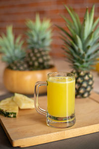 Close-up of drink on table