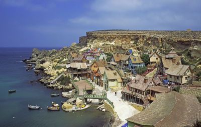 Panoramic view of sea against sky