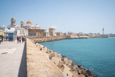 Panoramic view of buildings against sky