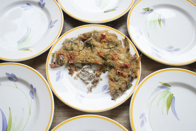 Close-up of food on table