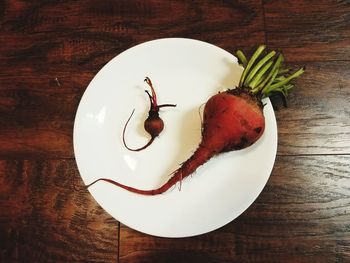 Close-up of dessert in plate on table