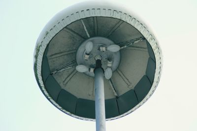 Low angle view of built structure against clear sky