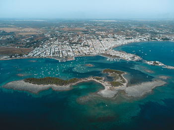 Aerial view of city