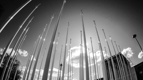 Low angle view of buildings against sky