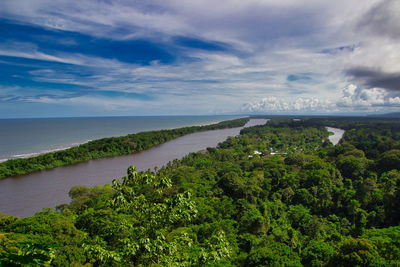 In national park of costa rica there is this great delta of the river