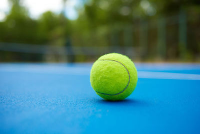 Close-up of tennis ball