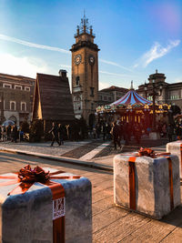 View of historical building in city