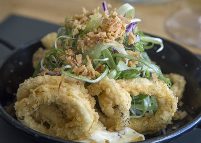 Close-up of food in plate