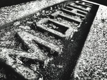 Close-up of rusty metal