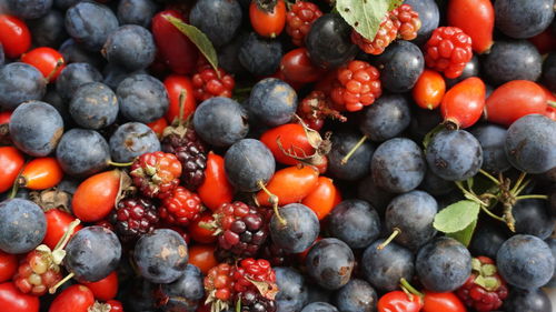 Full frame shot of cherries