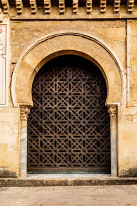Entrance of historic building
