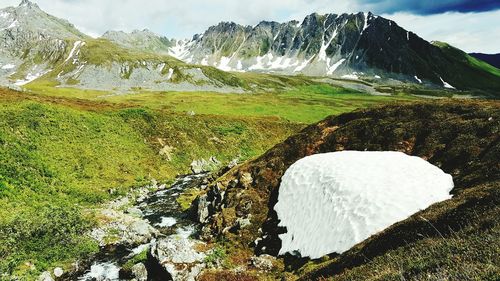 Scenic view of mountains