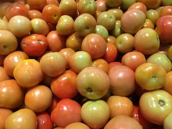 Full frame shot of oranges in market