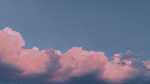 Low angle view of cloudy sky