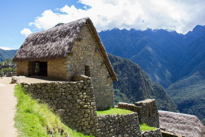 Machu picchu famous landmark and mavel of the world at peru.