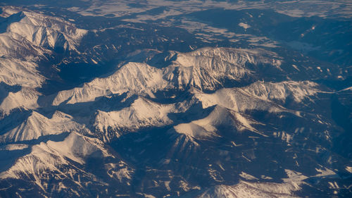 Full frame shot of snowcapped mountain