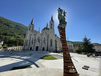 View of building against blue sky