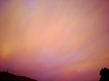 Close-up of multi colored sky during sunset