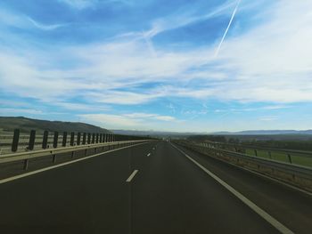 View of highway against sky