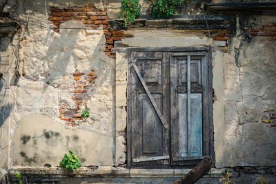 Window of old building