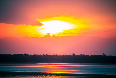 Scenic view of sunset