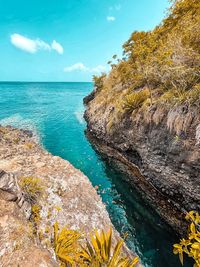 Scenic view of sea against sky