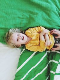 Close-up portrait of baby girl