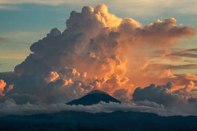 Scenic view of sky during sunset