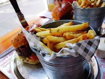 Close-up of food in plate