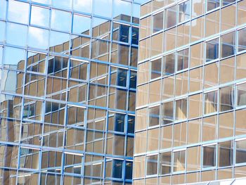 Low angle view of glass building