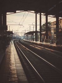 Railroad station platform