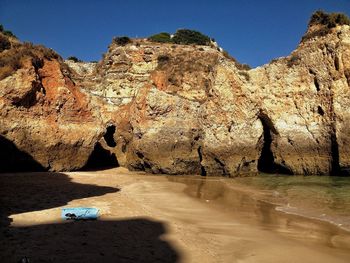 Rock formation on coast