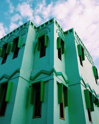 Low angle view of building against sky