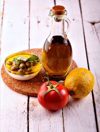 Fruits on table