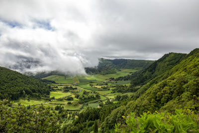 Scenic view of landscape against sky