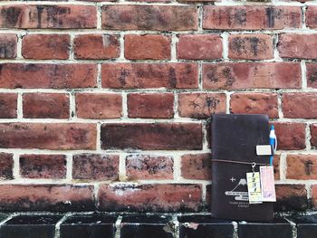 Close-up of brick wall