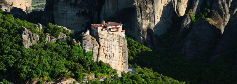 Panoramic view of rock formations