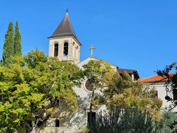 Old franciscans church in monastery island in krka national park