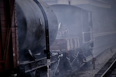 Train on railroad track