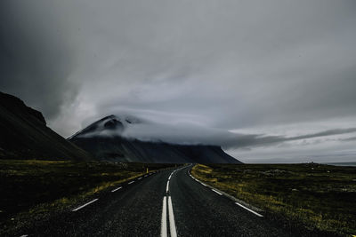 Road passing through landscape