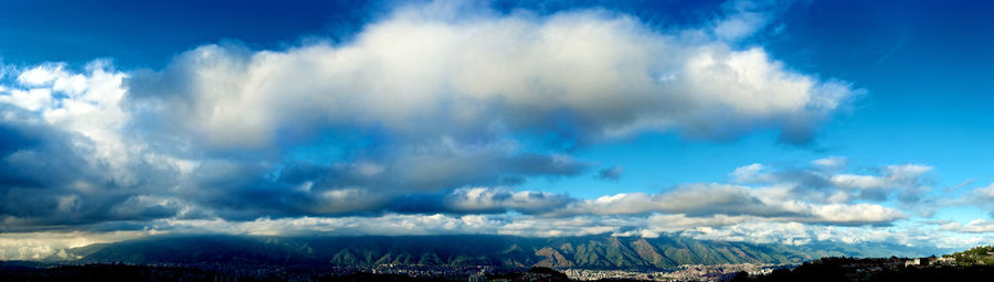 Panoramic view of landscape against sky