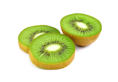 Close-up of fruit against white background