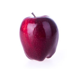 Close-up of apple against white background