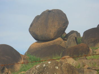 Scenic view of rock formations