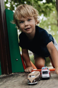 Portrait of young boy 