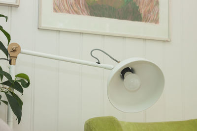 Close-up of electric lamp