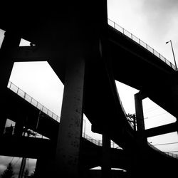 Low angle view of bridge against sky